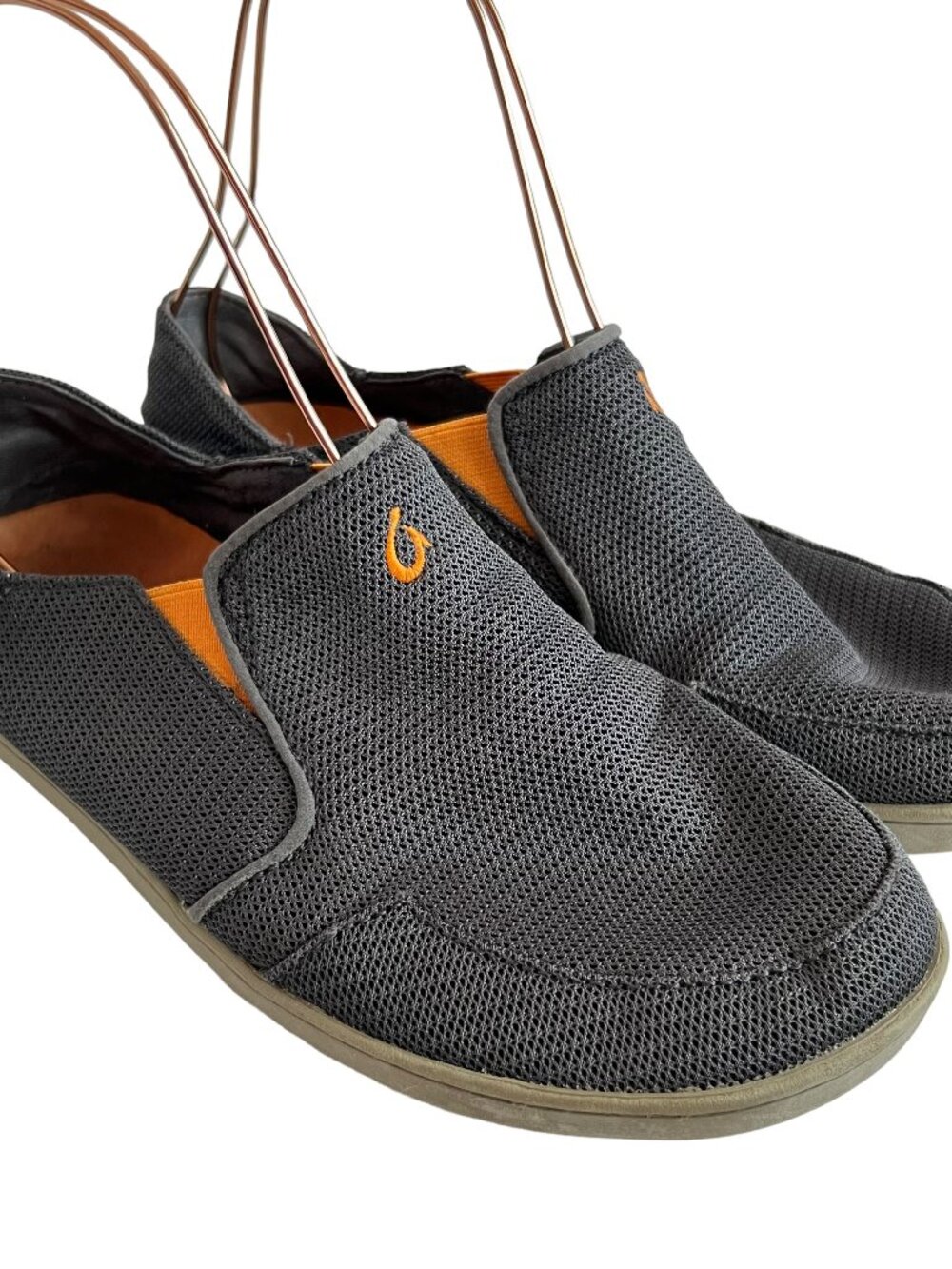 OluKai slip on shoes Nohea mesh gray round toe mens 8.5 casual